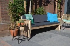 Sanderswoodworks Houten Tuinbank Vlieland - Incl. Kussens - Steigerhout -Tuinmeubelen Winkel 1200x794 4