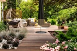 Vannons - Parasolhoes - Parasolhoes Staande Parasol - Max. 3.5 Meter - Zwart/Bruin -Tuinmeubelen Winkel 1200x798