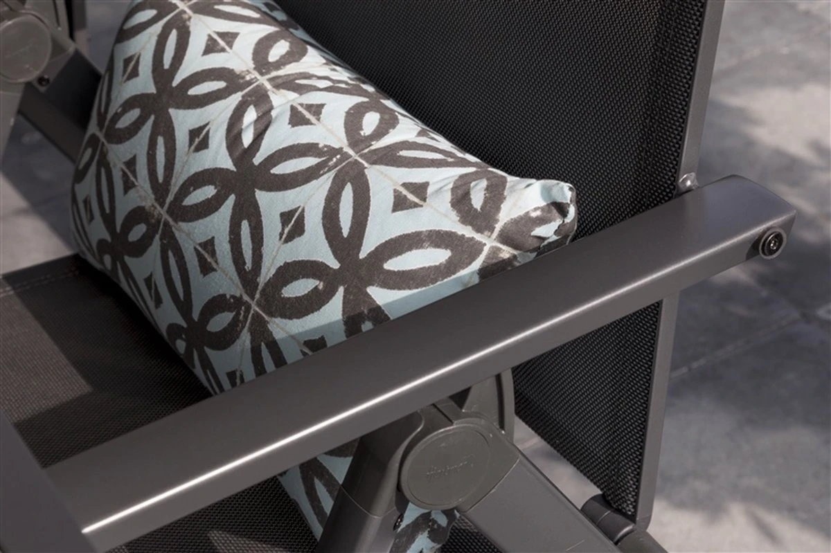 Hartman Aruba Aluminium Tuinstoel - Antraciet Verstelbaar 14 Hartman Aruba Aluminium Tuinstoel - Antraciet Verstelbaar - Afbeelding 12