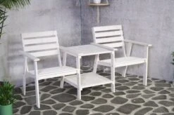 Tuinbank - Romeo Tete A Tete - Wit - 170cm -Tuinmeubelen Winkel 1200x799 8