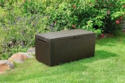 Opbergbox Tuin - Kussenbox Waterdicht - Bruin - Zitbox Kussenbox Voor Buiten - Voor Tuinmeubelen - Tuinkussens - Opberg Tuin - Kussenboxen - XL - Groot - 305 Liter -Tuinmeubelen Winkel 1200x800 166