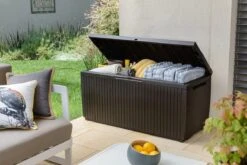 Opbergbox Tuin - Kussenbox Waterdicht - Bruin - Zitbox Kussenbox Voor Buiten - Voor Tuinmeubelen - Tuinkussens - Opberg Tuin - Kussenboxen - XL - Groot - 305 Liter -Tuinmeubelen Winkel 1200x800 169
