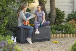Keter Kentwood Opbergbox - 128x53.6x59 Cm - 350 L - Grafiet -Tuinmeubelen Winkel 1200x800 195
