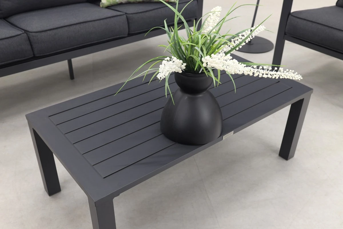 Garden Impressions Durban Loungeset - 4-delig - Zwart 4 Garden Impressions Durban Loungeset - 4-delig - Zwart - Afbeelding 2