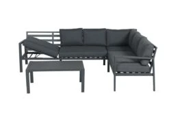 Garden Impressions Lexinton Loungeset - Verstelbaar - Aluminium - Zwart -Tuinmeubelen Winkel 1200x800 343