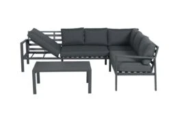 Garden Impressions Lexinton Loungeset - Verstelbaar - Aluminium - Zwart -Tuinmeubelen Winkel 1200x800 344