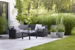 Keter Marie Hoek Loungeset Met Orlando Tafel - 6 Personen - Antraciet -Tuinmeubelen Winkel 1200x800 367