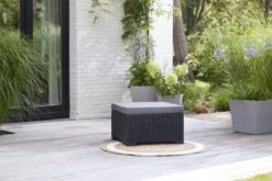 Allibert California Chaise Longue Loungeset - 3 A 4 Personen - Grafiet -Tuinmeubelen Winkel 1200x800 369