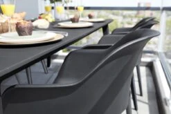 Allibert Akola Tuinstoelen - 2 Stuks -56,5x55x80cm - Donkergrijs -Tuinmeubelen Winkel 1200x800 88