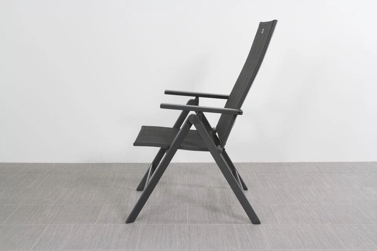 Hartman Aruba Aluminium Tuinstoel - Antraciet Verstelbaar 5 Hartman Aruba Aluminium Tuinstoel - Antraciet Verstelbaar - Afbeelding 3