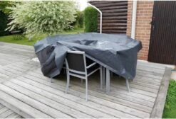 Nature - Tuinmeubelhoes - Beschermhoes Voor Tafel (rechthoekig) - H90 X 225 X 143cm -Tuinmeubelen Winkel 1200x816