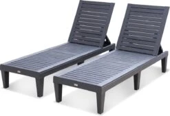 Set Van 2 Ligstoelen, PIA, Ligstoel Met Verschillende Standen, Van Kunststof, Zwart -Tuinmeubelen Winkel 1200x820 4