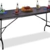 MaxxGarden Vouwtafel - Zwart - Rotanlook - 180x75x74 Cm 2 MaxxGarden Vouwtafel - Zwart - Rotanlook - 180x75x74 Cm -Tuinmeubelen Winkel 1200x831 2