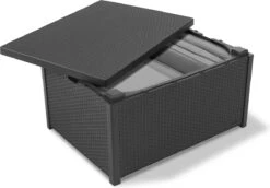 Allibert Arica Tuintafel - 79x59,5x42 Cm - Grafiet -Tuinmeubelen Winkel 1200x836 1