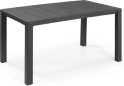 Alice's Garden Tuinset Julie/Elisa - 147x90x74cm - 6 Stoelen - Kunsthars - Grafietkleur -Tuinmeubelen Winkel 1200x836 2