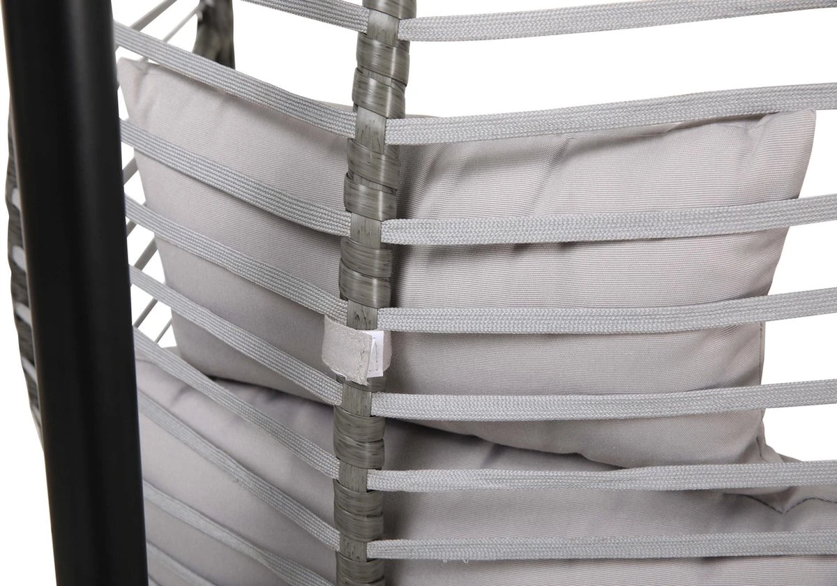 Lowander Egg Hangstoel Cocoon - Voor Binnen & Buiten - Met Standaard - Incl. Kussens 9 Lowander Egg Hangstoel Cocoon - Voor Binnen & Buiten - Met Standaard - Incl. Kussens - Afbeelding 7