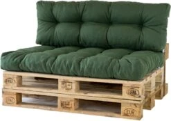2L Home & Garden Palletkussen Metro Olijf - 120 X 80cm