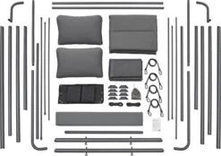 Schommelbank / Ligbank Kassandra - Donkergrijs -Tuinmeubelen Winkel 1200x846