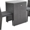 Alice's Garden Balkonset Doppio - 2 Stoelen - Inschuifbaar - Wicker - Grijs -Tuinmeubelen Winkel 1200x850 2