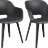 Allibert Akola Tuinstoelen - 2 Stuks -56,5x55x80cm - Donkergrijs 2 Allibert Akola Tuinstoelen - 2 Stuks -56,5x55x80cm - Donkergrijs -Tuinmeubelen Winkel 1200x858
