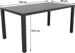 Hartman Napoli/Alma 160 Cm. Tuinset - 5-delig Verstelbaar -Tuinmeubelen Winkel 1200x858 2