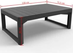 Allibert Lyon Tuintafel - 116x71,5x66/40 Cm - Grafiet 28 Allibert Lyon Tuintafel - 116x71,5x66/40 Cm - Grafiet -Tuinmeubelen Winkel 1200x881 2
