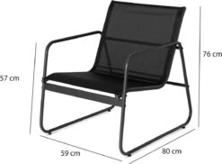 909 Outdoor Tuinset Camilla - 4-delig - Dubbele Zitbank - 2 Stoelen - Tafel - Stalenframe -Tuinmeubelen Winkel 1200x882