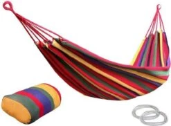 Hangmat - 200x80cm - 1 Persoons - Multi Color -Tuinmeubelen Winkel 1200x884 2