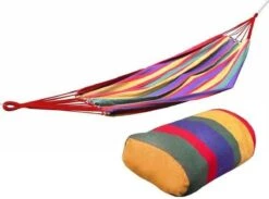 Hangmat - 200x80cm - 1 Persoons - Multi Color -Tuinmeubelen Winkel 1200x888 1