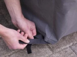 Weersbestendige Beschermhoes Tuinset | 245 X 150 X 95 Cm | Premium | Waterproof | TÜV Rheinland Gecertificeerd | Hoes Voor Tuin | Waterdicht | Solution Dyed (verkleuring Onmogelijk) | Grijs / Antraciet -Tuinmeubelen Winkel 1200x890