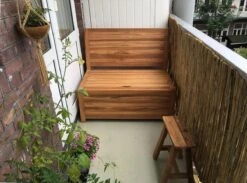 Kleine Teakhouten Tuinbank Met Opbergruimte - 100 X 60 X 90 Cm - Duurzaam Teakhout - Blijft Strak En Mooi - Sterke Constructie Om Lang Mee Te Gaan -Tuinmeubelen Winkel 1200x891