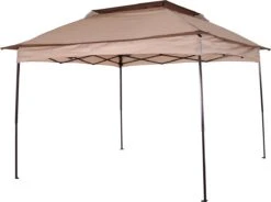 Outsunny Paviljoen Met Zijwanden Partytent Tuintent Popup 3,25 X 3,25 M Khaki 840-166 -Tuinmeubelen Winkel 1200x895 3