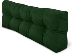 Beautissu Style – Palletkussen Set – 1x Zitkussen 120x80 Cm & 1x Rugkussen 120x40 Cm – Donker Groen -Tuinmeubelen Winkel 1200x895 4