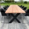Tuintafel Douglas 300 Cm X 90 Cm | Stalen Poten | 8-10 Personen | DuuMaa -Tuinmeubelen Winkel 1200x899 5