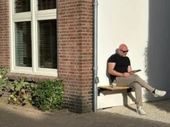 MaximaVida Opklapbare Gevelbank Jordaan 100 Cm- FSC Eikenhout -Tuinmeubelen Winkel 1200x900 16