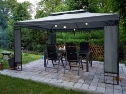 Casaria Paviljoen Lorca 3x3m - UV-bescherming 50+ Metaal - Antraciet -Tuinmeubelen Winkel 1200x900 29