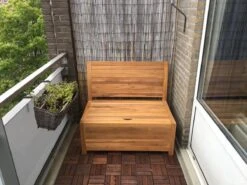 Kleine Teakhouten Tuinbank Met Opbergruimte - 100 X 60 X 90 Cm - Duurzaam Teakhout - Blijft Strak En Mooi - Sterke Constructie Om Lang Mee Te Gaan -Tuinmeubelen Winkel 1200x900 7