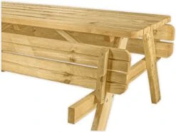 Goedkopepicknicktafels.nl | 180cm Lange Picknicktafel | Tuintafel 6 Persoons | De Luxe 180cm Lang | Geïmpregneerd Grenen Hout! -Tuinmeubelen Winkel 1200x902 2