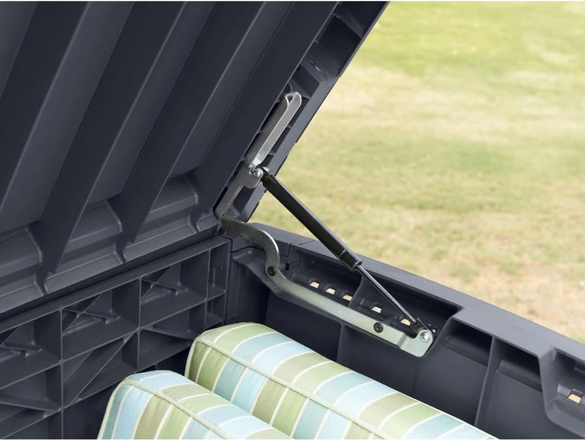 Keter - Borneo Opbergbox - 416 Liter - 129.5 X 62.5 X 70 Cm - Antraciet 5 Keter - Borneo Opbergbox - 416 Liter - 129.5 X 62.5 X 70 Cm - Antraciet - Afbeelding 3