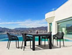 Air XL Stapelbare Tuinstoel Set Van 4 Stuks - Zwart 7 Air XL Stapelbare Tuinstoel Set Van 4 Stuks - Zwart -Tuinmeubelen Winkel 1200x913 1