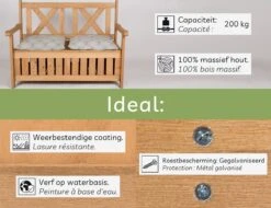 Needs&wants® Houten Tuinbank Met Opbergruimte, 2-zits Kistbank Houten Klassieke Bank Opslag, Grote Tuinopbergbank Van Massief Hout Weerbestendig Voor Buiten Tuin, Balkon, Terras, 115x61x85 Cm, Donker-bruin 18 Needs&wants® Houten Tuinbank Met Opbergruimte, 2-zits Kistbank Houten Klassieke Bank Opslag, Grote Tuinopbergbank Van Massief Hout Weerbestendig Voor Buiten Tuin, Balkon, Terras, 115x61x85 Cm, Donker-bruin -Tuinmeubelen Winkel 1200x922 4