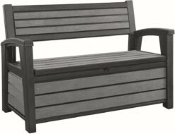 Keter - Hudson Bench Box - 2-zits Bank - Opbergbox - Hout Look & Feel - 227L - 138x63x89cm - Antraciet 27 Keter - Hudson Bench Box - 2-zits Bank - Opbergbox - Hout Look & Feel - 227L - 138x63x89cm - Antraciet -Tuinmeubelen Winkel 1200x922 6