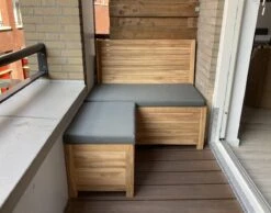 Kleine Teakhouten Tuinbank Met Opbergruimte - 100 X 60 X 90 Cm - Duurzaam Teakhout - Blijft Strak En Mooi - Sterke Constructie Om Lang Mee Te Gaan -Tuinmeubelen Winkel 1200x942