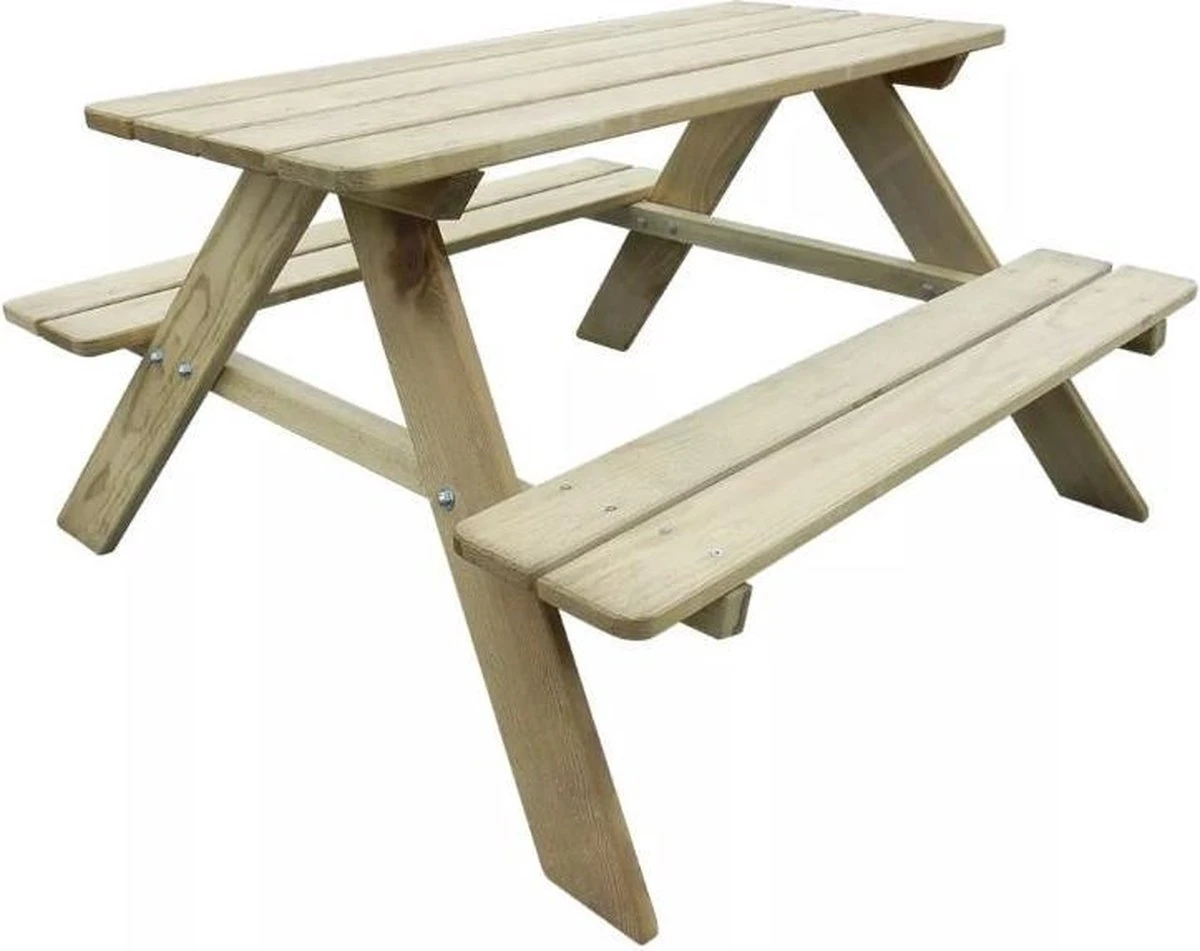 MaxxGarden Kinder Picknicktafel - 90x79x50cm - Hout 3 MaxxGarden Kinder Picknicktafel - 90x79x50cm - Hout