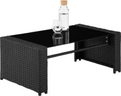 Tectake - Wicker Zitgroep Tuinset Lucca - Zwart - 404131 -Tuinmeubelen Winkel 1200x952