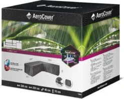 AeroCover Loungesethoes 220x220x90xH70 Cm - Antraciet -Tuinmeubelen Winkel 1200x959