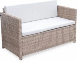 Alice's Garden Loungeset Perugia - 4 Plaatsen - Kleine Tuinset - Wicker - Naturel/beige -Tuinmeubelen Winkel 1200x960 11