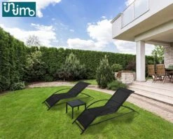 Intimo Ligbeddenset + Tafel - Zwart - 163x60x65/45x45x40 -Tuinmeubelen Winkel 1200x960 8