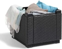 Allibert Opbergpoef Met Deksel - Opbergbox - Bijzettafel Buiten - Tafel - Tuintafel - Opberger -Tuinmeubelen Winkel 1200x964