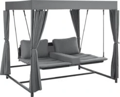 Schommelbank / Ligbank Kassandra - Donkergrijs -Tuinmeubelen Winkel 1200x973 1